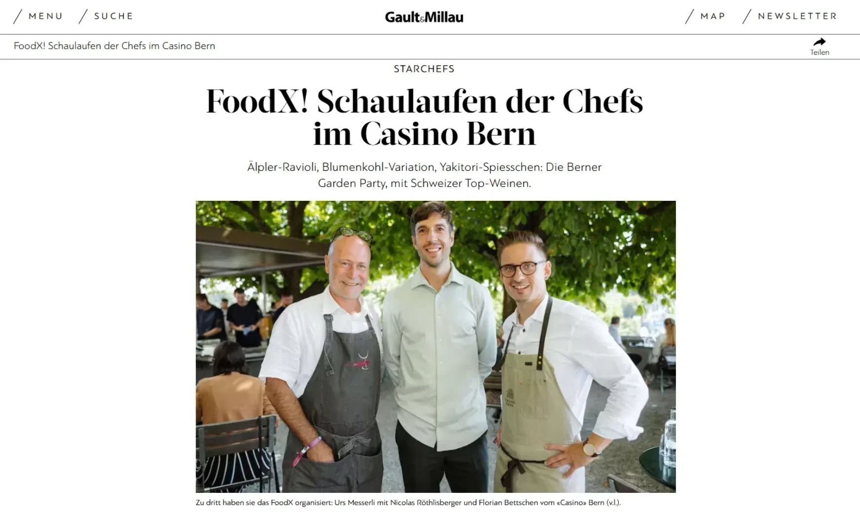 FoodX Medienbericht Gault&Millau